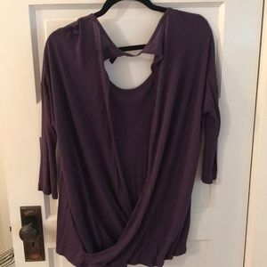 Purple top w open back